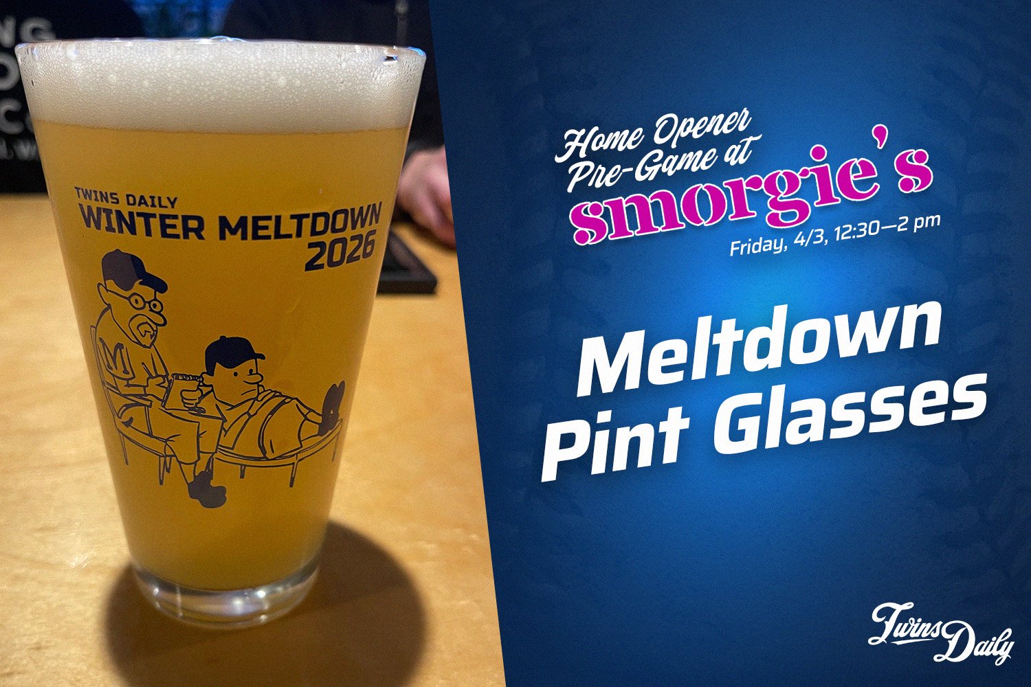 Tomorrow! Free Pint Glasses, $5 Beers, and Twins Daily Vibes: Pregame at Smorgie’s - Twins Daily