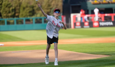 Harleysville boy throws out first pitch at Phillies home opener