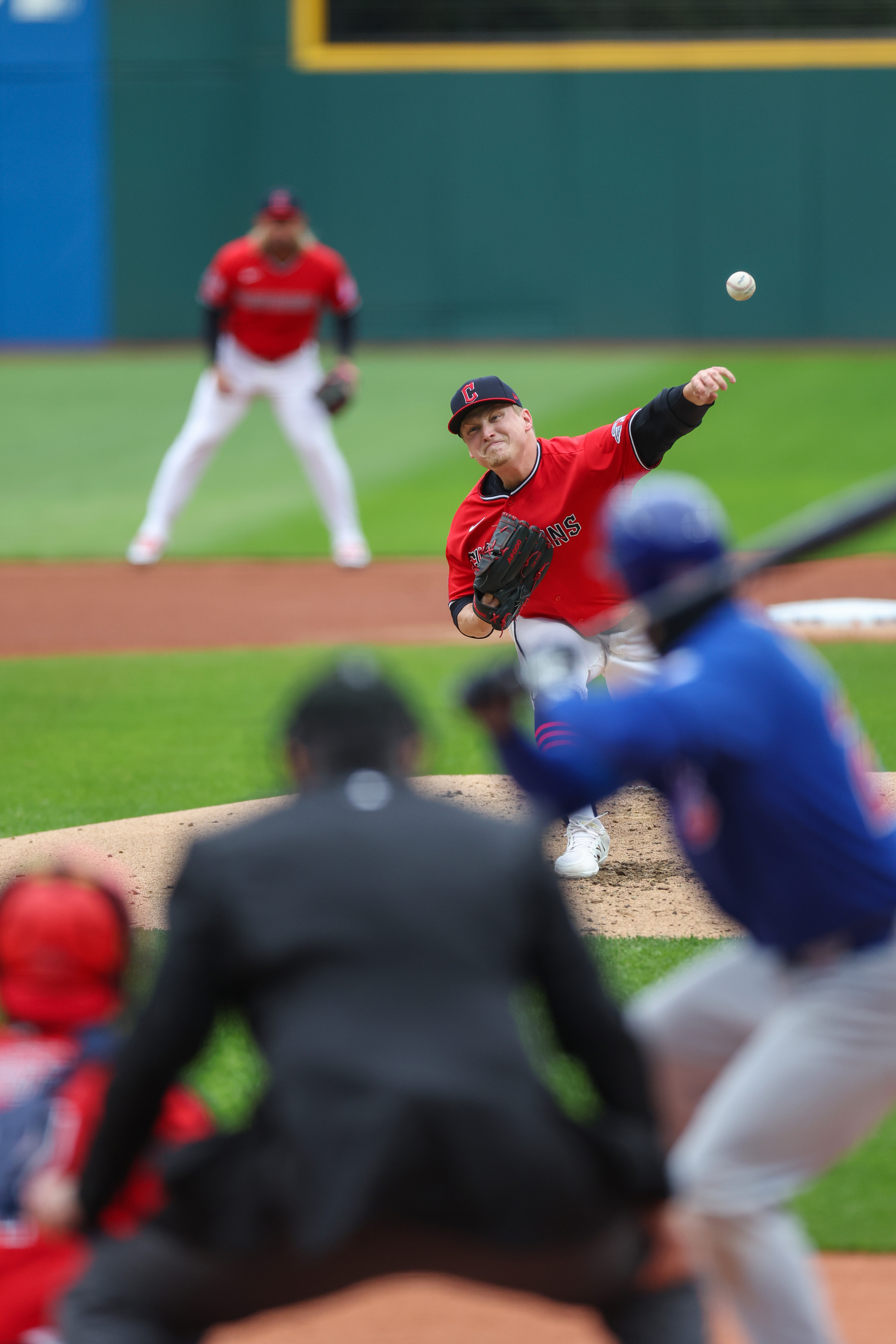Photos from Guardians vs. Cubs, April 5, 2026. (Tim Phillis...