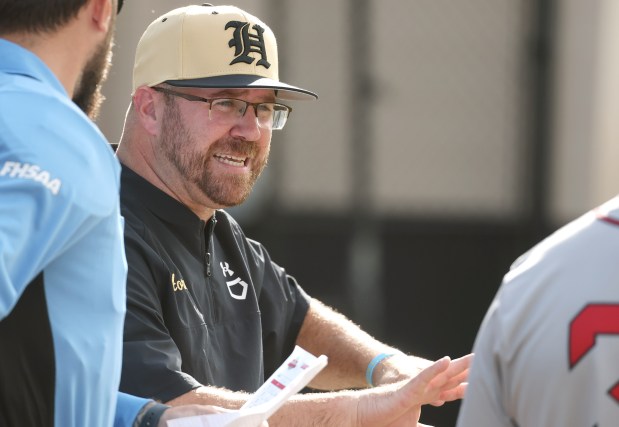 Bishop Moore Catholic baseball coach Tony Mehlich has led the Hornets to 10 straight district championships. (Stephen M. Dowell/Orlando Sentinel)