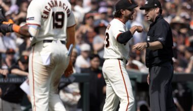 Tony Vitello earns first ejection with San Francisco Giants for fiery response to ump