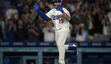 Max Muncy’s 3-homer night walks off Rangers, gives Dodgers’ MLB-best 10th win