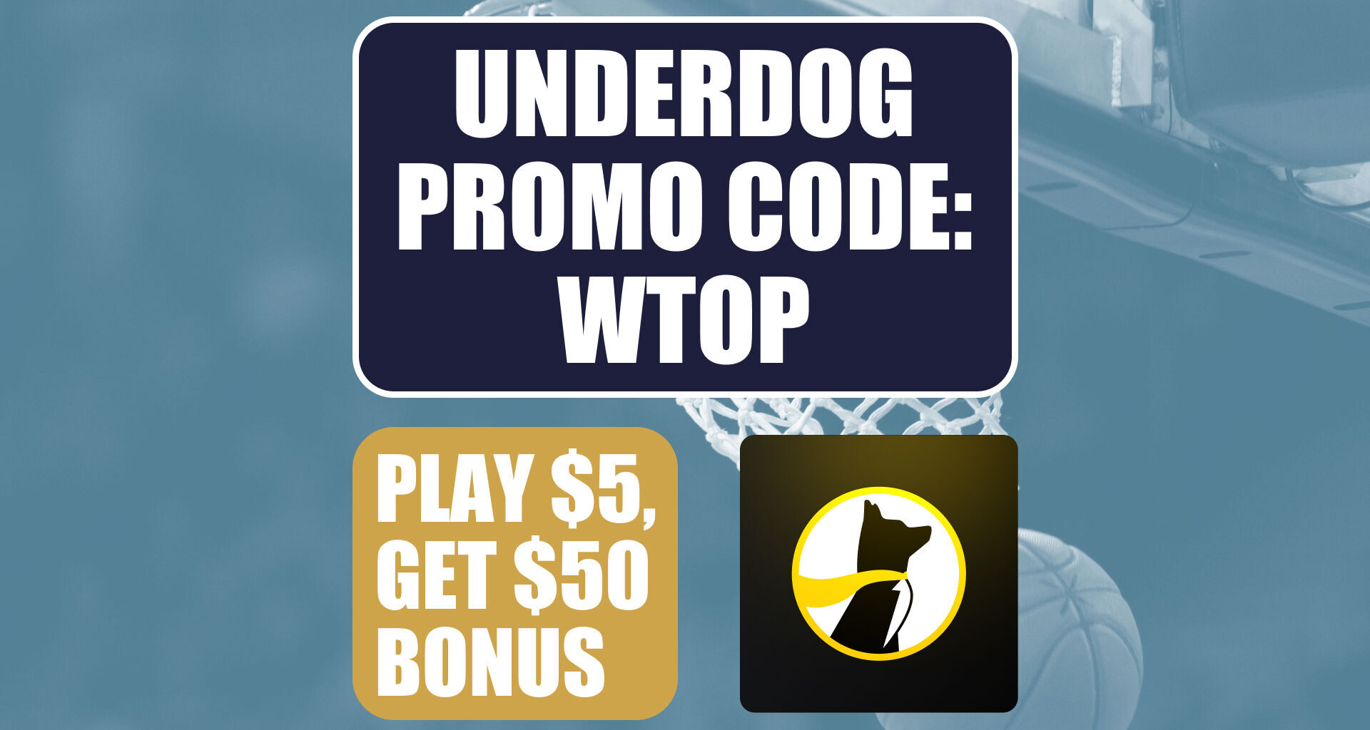 Underdog Promo Code WTOP: Claim $50 Bonus for Rockets-Lakers, NBA Playoffs, MLB Picks