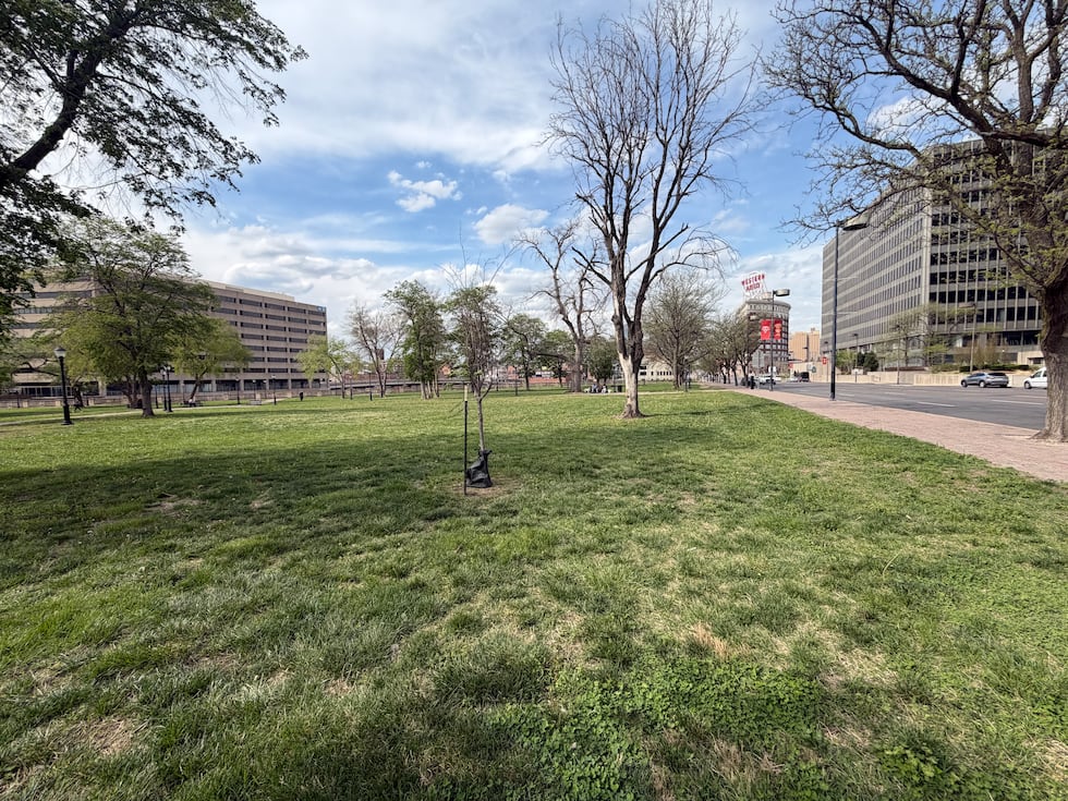 Washington Square Park in Kansas City, Mo., is the site of a potential new Kansas City Royals...