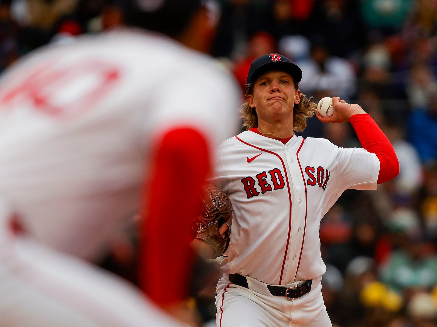 Red Sox starting pitcher Connelly Early struggled to get a handle on the chilly conditions.