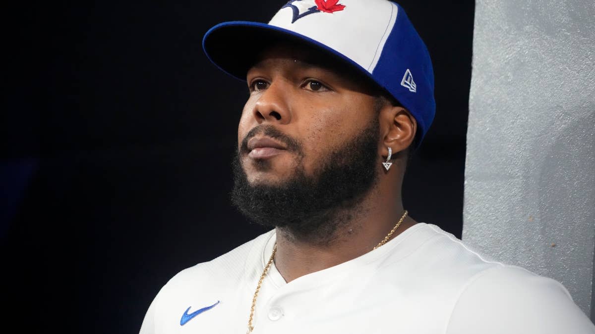 Toronto Blue Jays first baseman Vladimir Guerrero Jr. (27) © John E&period; Sokolowski-Imagn Images