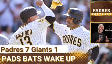 PADRES POSTCAST: San Diego PADRES BREAK OUT for 7 Runs, Nick Pivetta SHUTS DOWN San Francisco Giants in 7-1 WIN at Petco Park