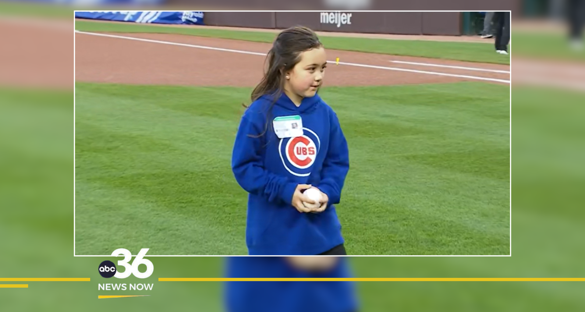 7-year-old throws first pitch at Cubs game to honor father who died rescuing girl from Cumberland River