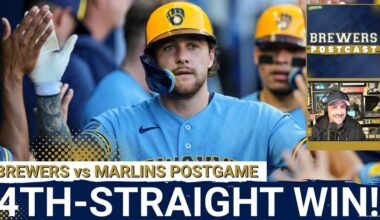 BREWERS POSTCAST: Brewers STAY HOT! | 4th Straight Win Behind Woodruff DOMINANCE & Turang BLAST