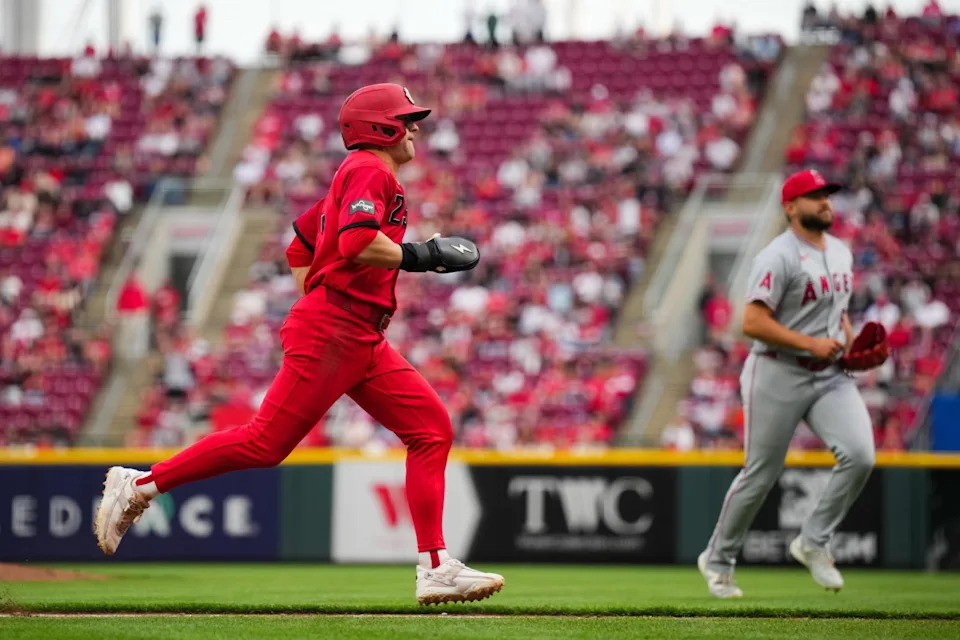 Cincinnati Reds center fielder TJ Friedl (29).&nbsp;© Aaron Doster-Imagn Images
