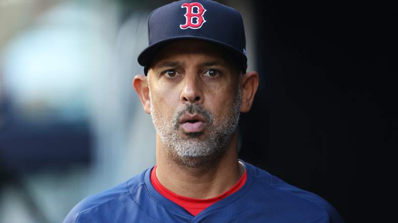 Alex Cora reacts amid sweeping lineup changes.