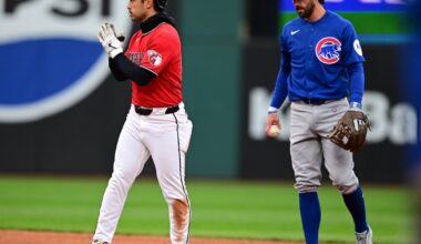 CJ Kayfus, Gabriel Arias drive in 2 runs apiece as Guardians down Cubs 6-5 to split doubleheader