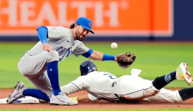 Mullins, Aranda and Caminero homer to lead Rays over Cubs 6-4 in return to Tropicana Field