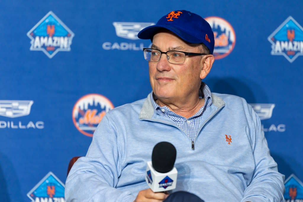 New York Mets owner Steve Cohen sits on a panel for fans at Citi Field, Corey Sipkin for the NY POST