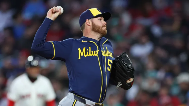 Brewers Pitcher Responds To Red Sox's Willson Contreras' Hit By Pitch Threat image