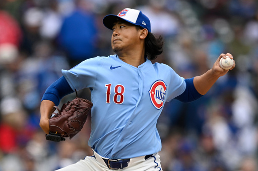 Cubs left-hander Shota Imanaga working on a no-hitter through 6 innings against Pirates