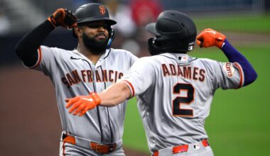 Adames launches leadoff homer and finishes with 4 hits as Giants back Webb in 9-3 win over Padres