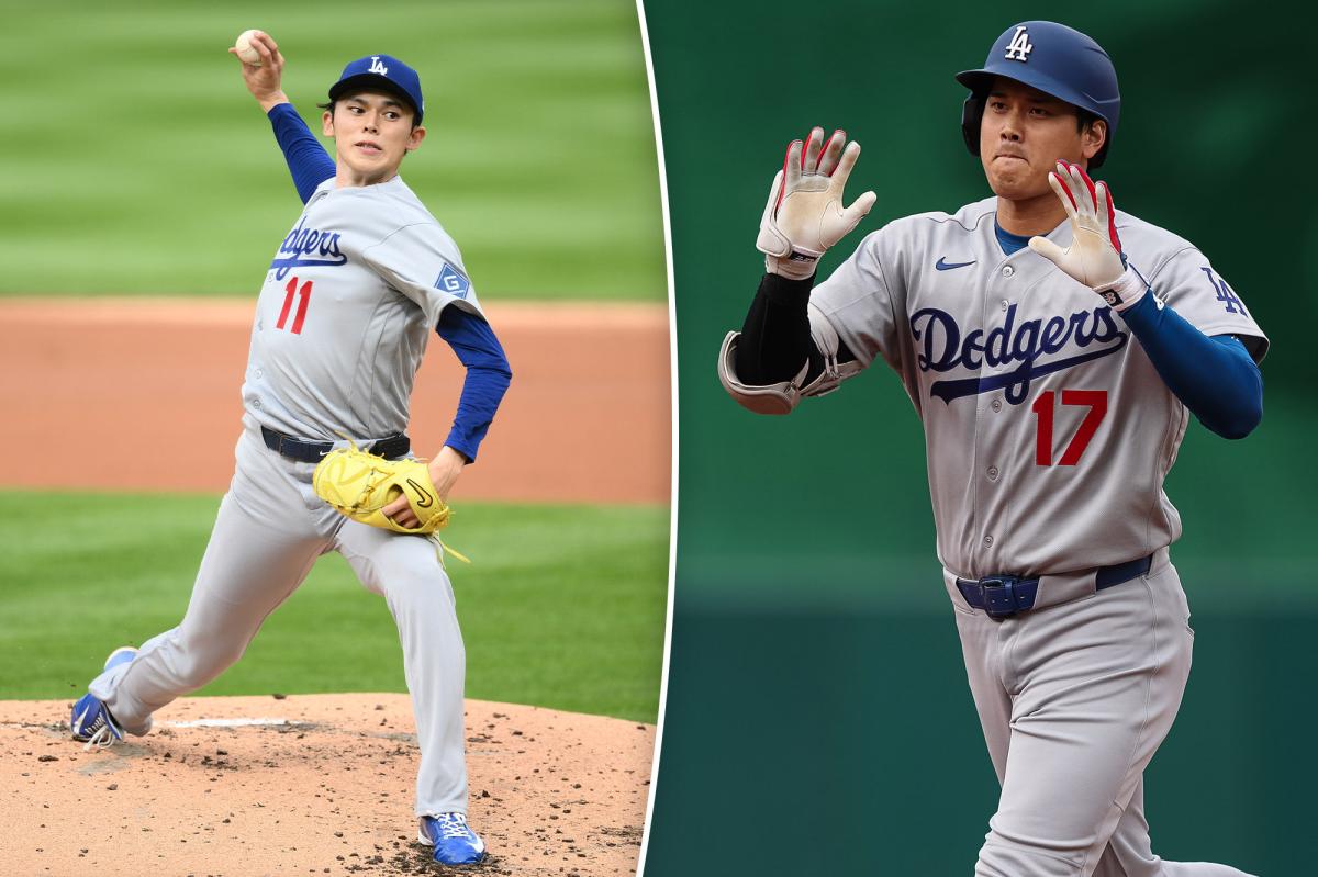 Dodgers overcome Roki Sasaki's struggles in comeback win