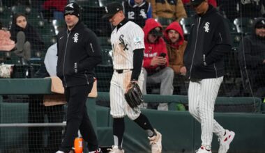 Chicago White Sox LF Austin Hays injures hamstring in loss