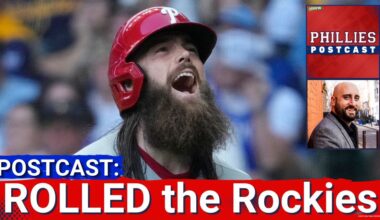 PHILLIES POSTCAST: Philadelphia Phillies ROLL the Colorado Rockies, 10-1 - Marsh 3R HR, Nola DEALS!