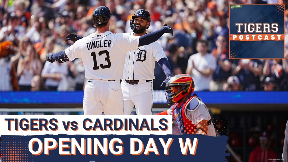 TIGERS POSTCAST: OPENING DAY SHUTOUT! Detroit Tigers BEAT St. Louis Cardinals, Dingler Goes Yard