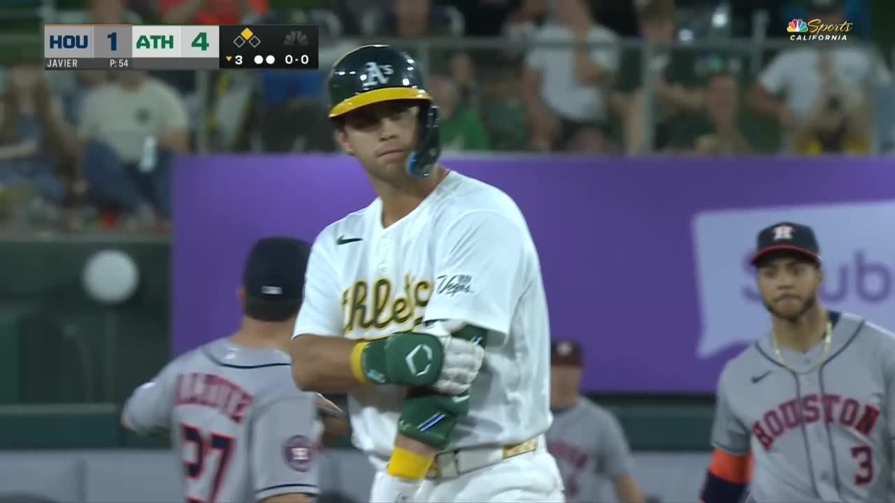 Lawrence Butler hits 3-run homer in the Athletics' 11-4 win over the Astros in home opener