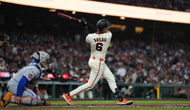 Rookie Daniel Susac erupts in 1st major league start; Giants pound Mets 7-2