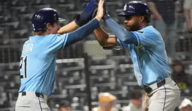 Cedric Mullins homers in 13th to lift Rays past Pirates 8-7 in rain-soaked game