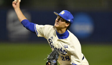 College Baseball Notebook: Flora is on track to be 3rd UCSB pitcher drafted in 1st round since 2021