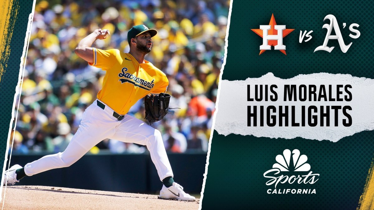 Luis Morales roughed up through three innings in Athletics' loss to Astros