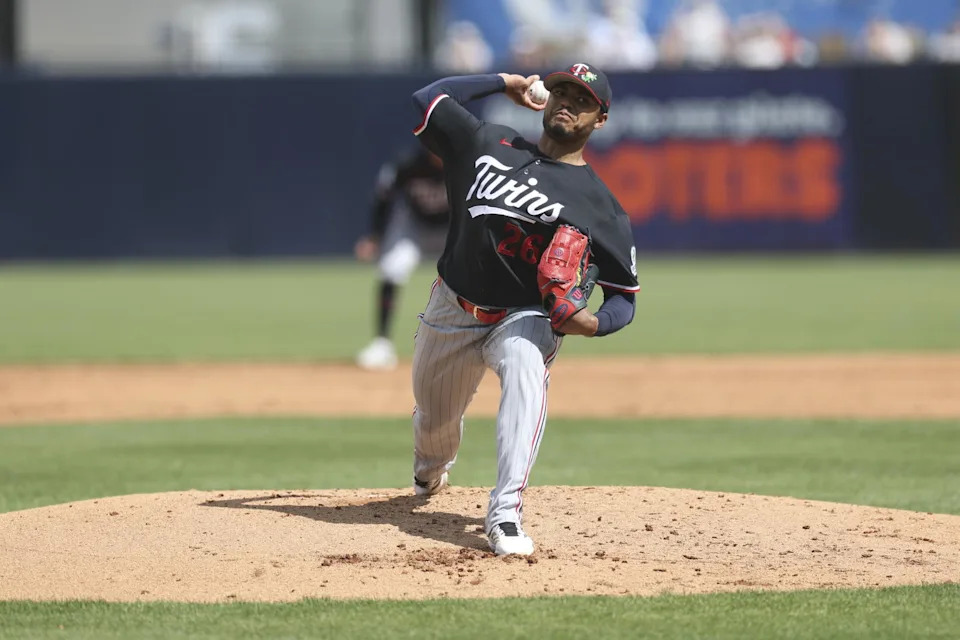 Minnesota Twins pitcher Taj Bradley (26). © Nathan Ray Seebeck-Imagn Images