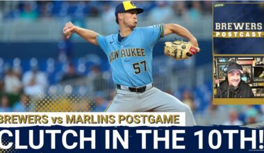 BREWERS POSTCAST: Brewers WIN 3rd Straight Behind Mitchell Clutch Hit | Coleman Crow DEALS