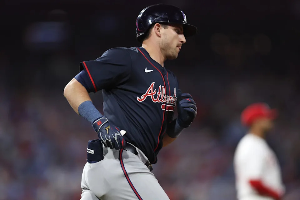 Atlanta Braves third base Austin Riley (27)© Bill Streicher-Imagn Images