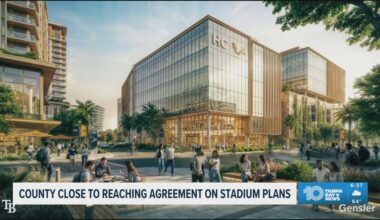 Hillsborough County is close to reaching an agreement on Tampa Bay Rays stadium plans
