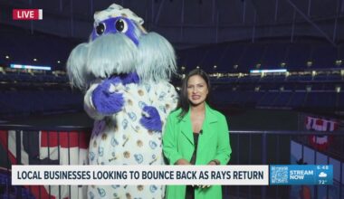 Local business looking to bounce back as Rays return to Tropicana Field