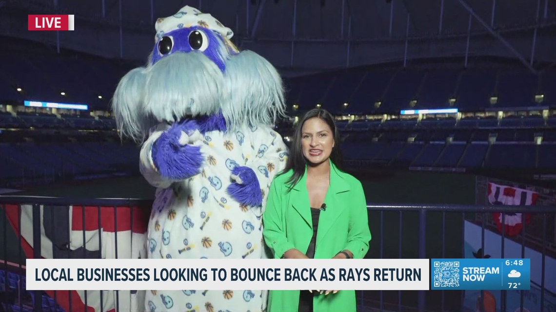 Local business looking to bounce back as Rays return to Tropicana Field