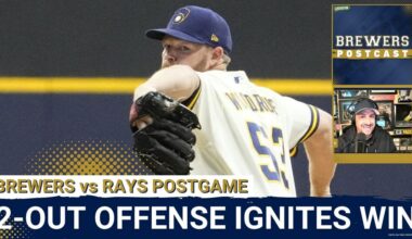 BREWERS POSTCAST: Brewers BOUNCE BACK vs Rays | Woodruff Shines, Bats Deliver Late