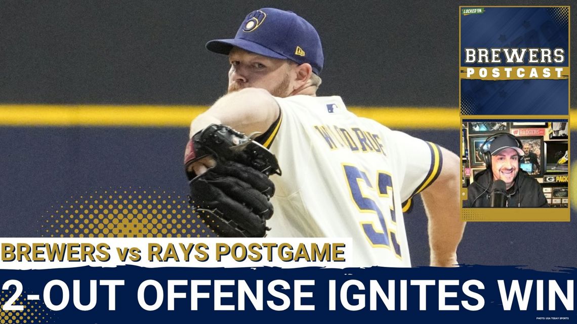 BREWERS POSTCAST: Brewers BOUNCE BACK vs Rays | Woodruff Shines, Bats Deliver Late