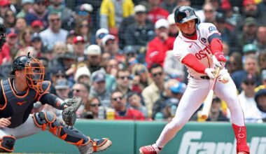Ceddanne Rafaela's tie-breaking two-run single helps Red Sox to 8-6 Patriots' Day win over Tigers