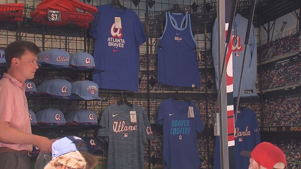 Macon joins Braves City Connect celebration as fans shop new uniform merchandise locally, April 9, 2026 (Courtesy of WGXA's Perry Smith) 