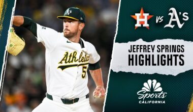 Jeffrey Springs shines in Athletics' home-opening 11-4 win over Astros