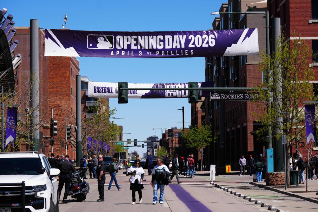 A general view outside Coors Field before the MLB game between the Philadelphia Phillies and the Colorado Rockies.