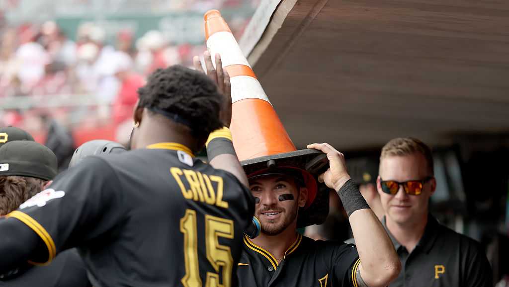 Where did viral traffic cone used in Pirates’ dugout against Reds come from?