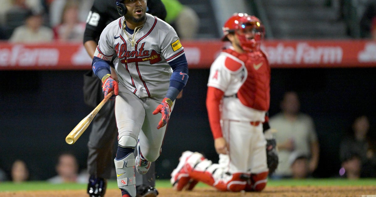 Albies hits his 3rd home run and the Braves beat the Angels 7-2 following a bench-clearing brawl