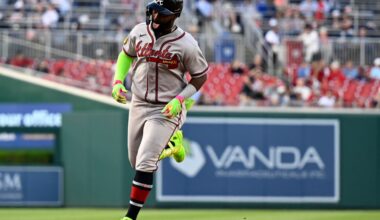 Michael Harris II leaves Braves-Nationals game with left quad tightness