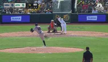 Brent Rooker's first homer of 2026 MLB season gives Athletics lead over Astros