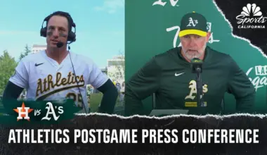 Mark Kotsay and Brent Rooker react to A's walk-off win vs. Astros