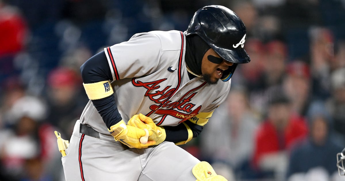 Ronald Acuña Jr. ‘day-to-day’ after being hit by pitch twice – WSB-TV Channel 2