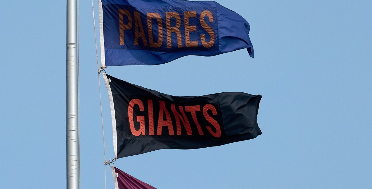 Are the Giants playing for 2nd or 3rd place in the NL West?