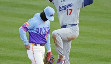 Baseball: Ohtani extends on-base streak to 49 games in win over Rockies